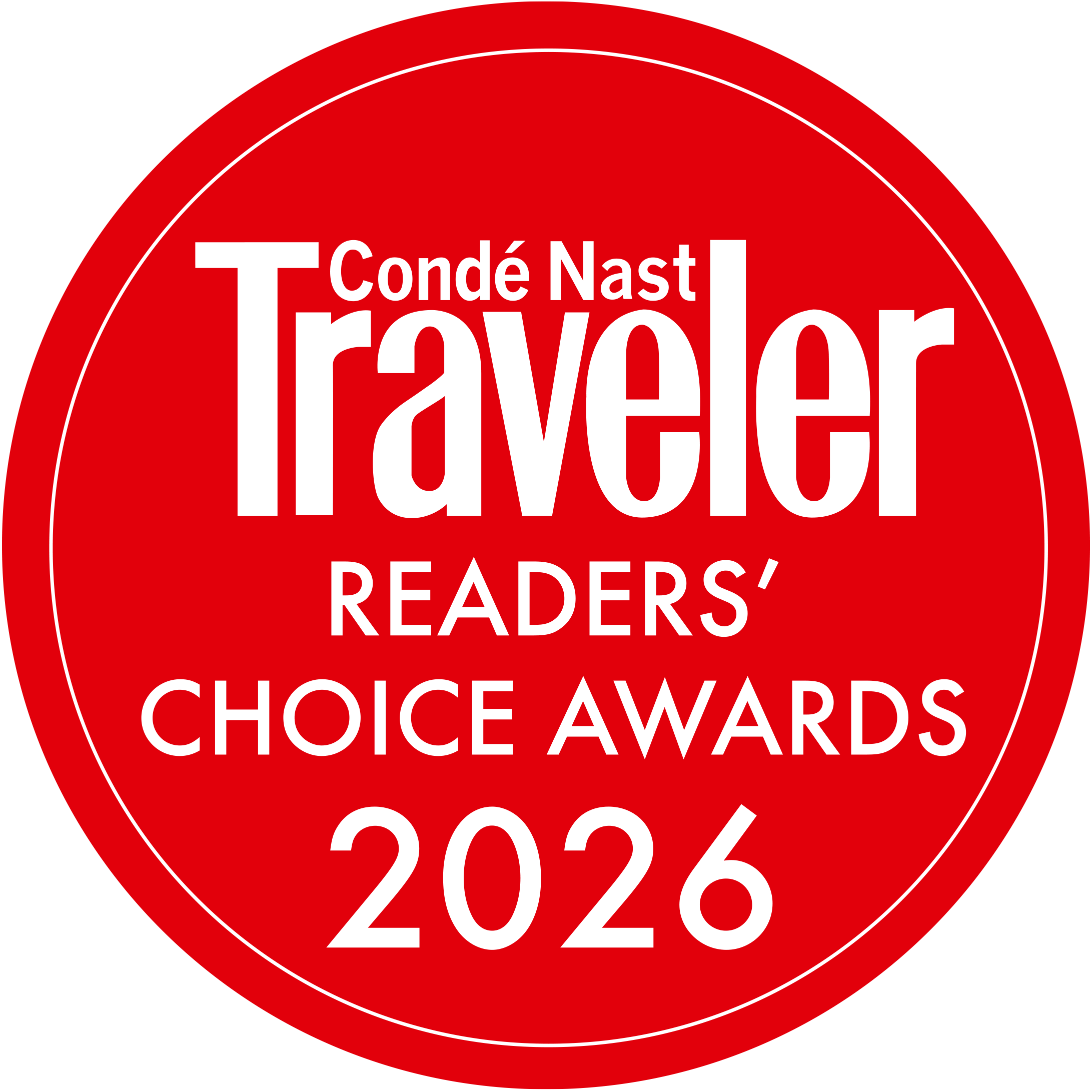 Conde Nast Johansens Award Winner 2023