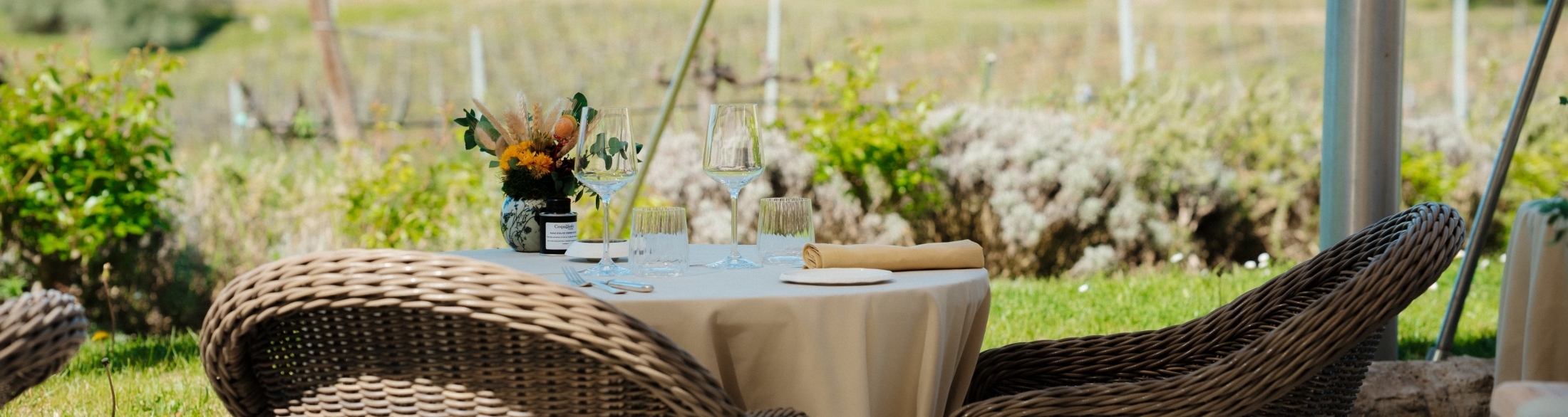 traditionelles restaurant bistrot les vignes und sein garten, hotel coquillade provence im luberon in gargas